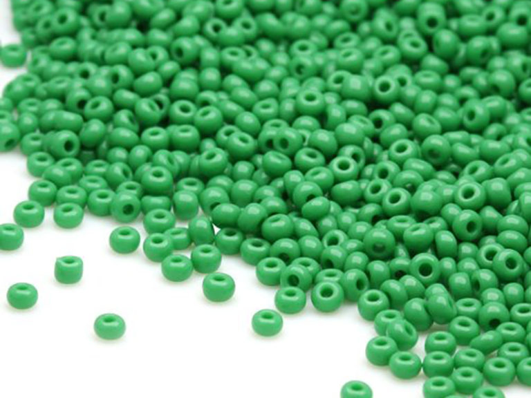 preciosa-beads-unlimited-opaque-czech-green-glass-rocailleseed-110-pack-of-100g